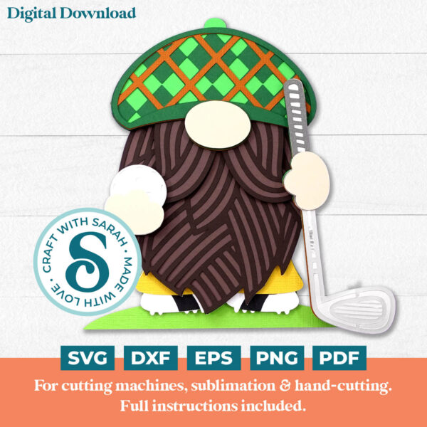 Golf Gnome SVG - Male