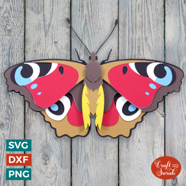 Peacock Butterfly SVG