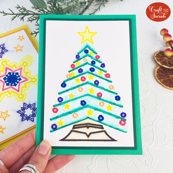 Watercolor Christmas Card SVGs - Image 3