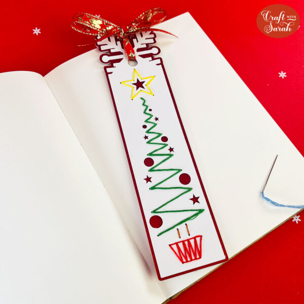 Christmas Tree Bookmark SVG