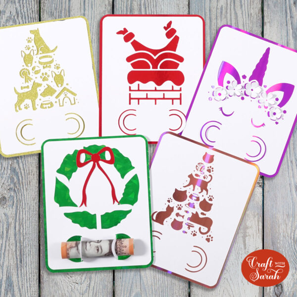 Christmas Money Holders (5 Designs)