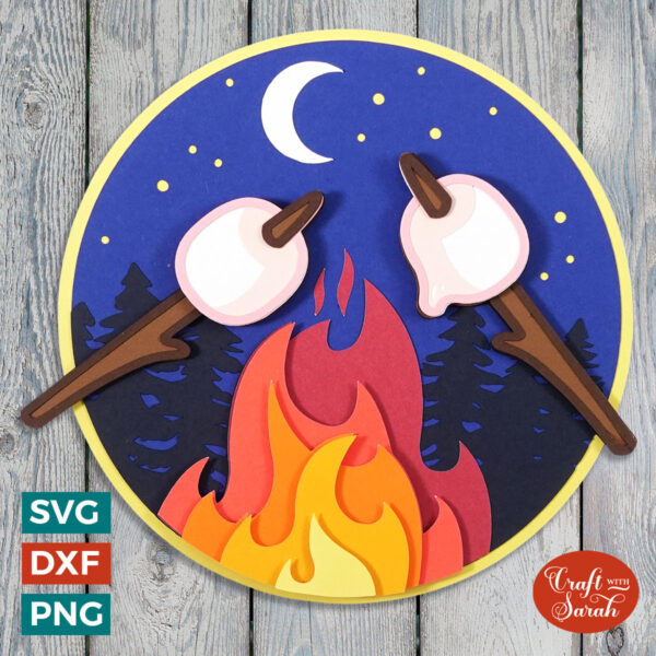 Campfire Marshmallows SVG