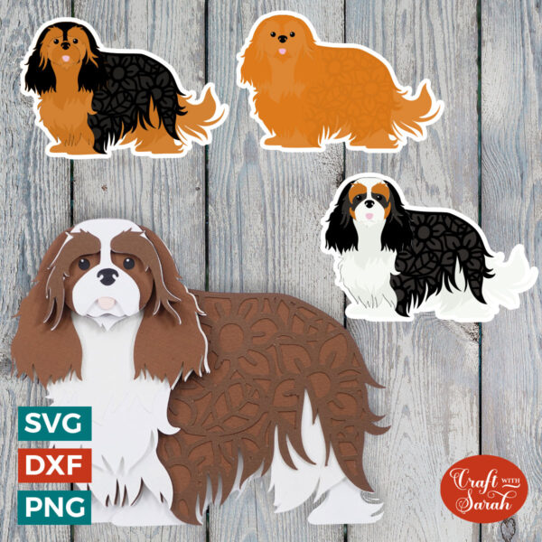 Cavalier King Charles - Standing SVG