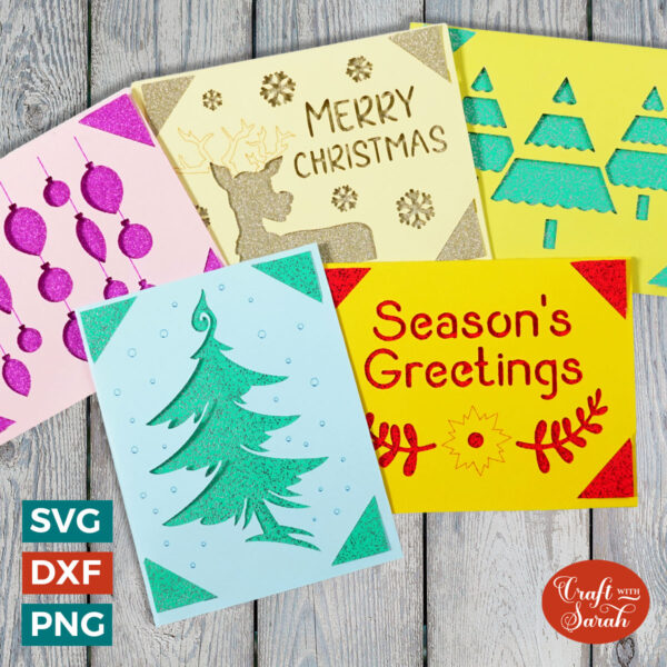 Christmas Insert Cards (5 Designs)