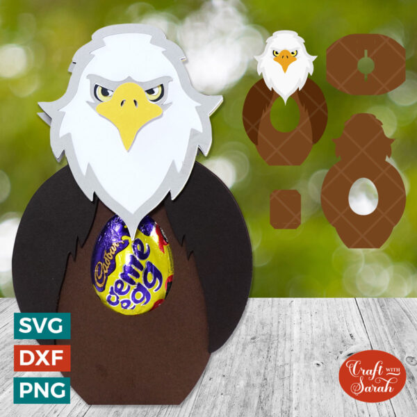 Eagle Chocolate Egg Holder SVG