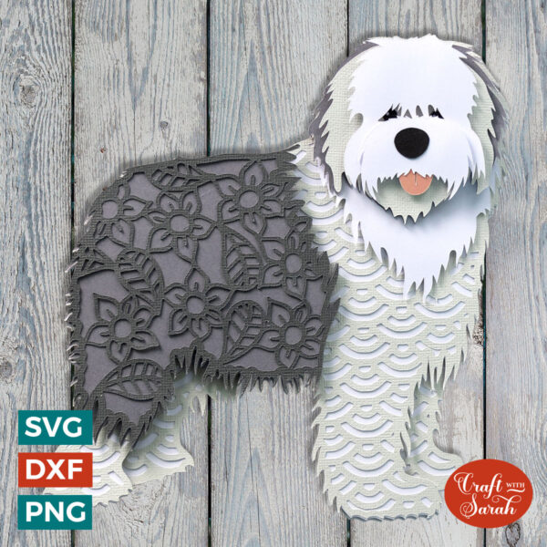 Old English Sheepdog SVG