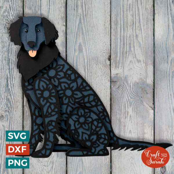 Flat-Coated Retriever SVG