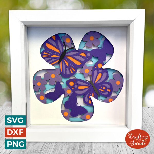 Flower Silhouette Shadow Box