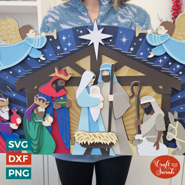 Giant Nativity Scene SVG