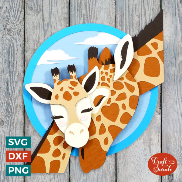 Giraffe and Baby SVG