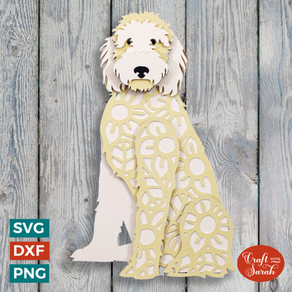 Goldendoodle - Sitting SVG