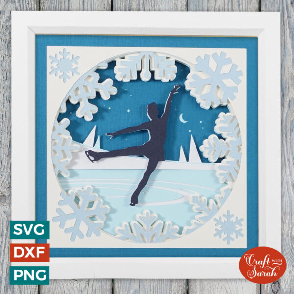 Ice Skater Shadow Box