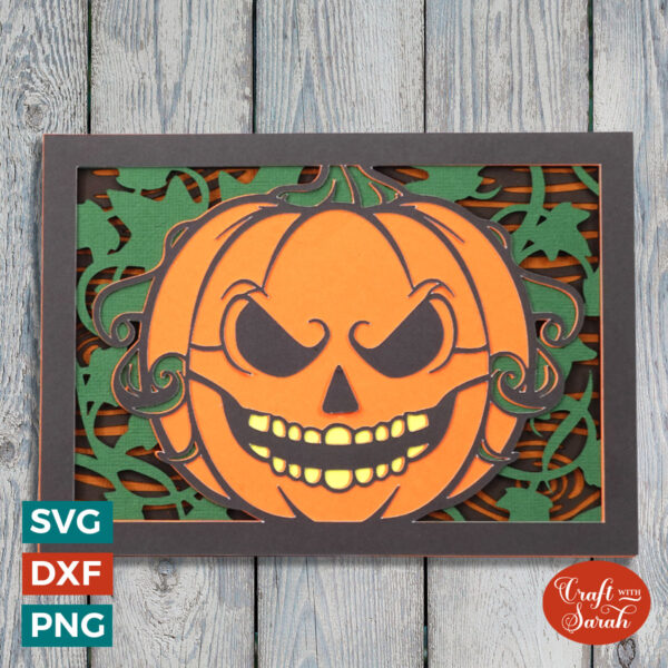 Creepy Pumpkin Layered Card