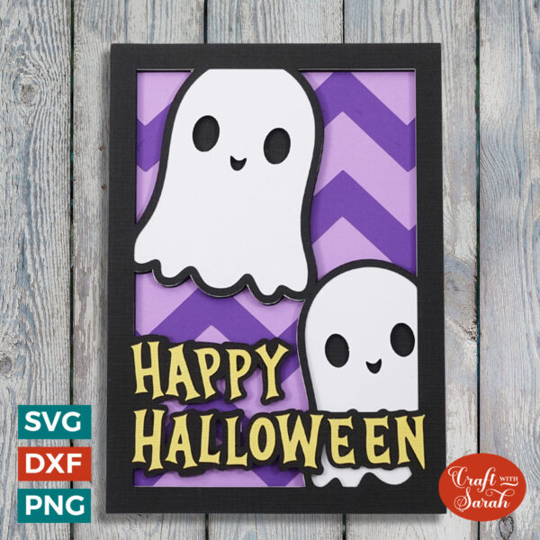 Happy Halloween Ghosts Layered Card