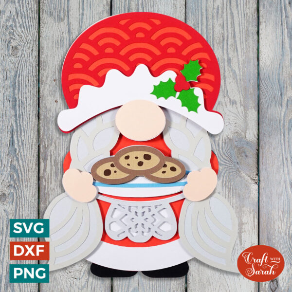 Mrs Claus Gnome SVG