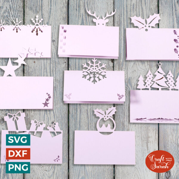 Christmas Table Place Setting SVGs