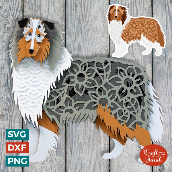 Rough Collie SVG