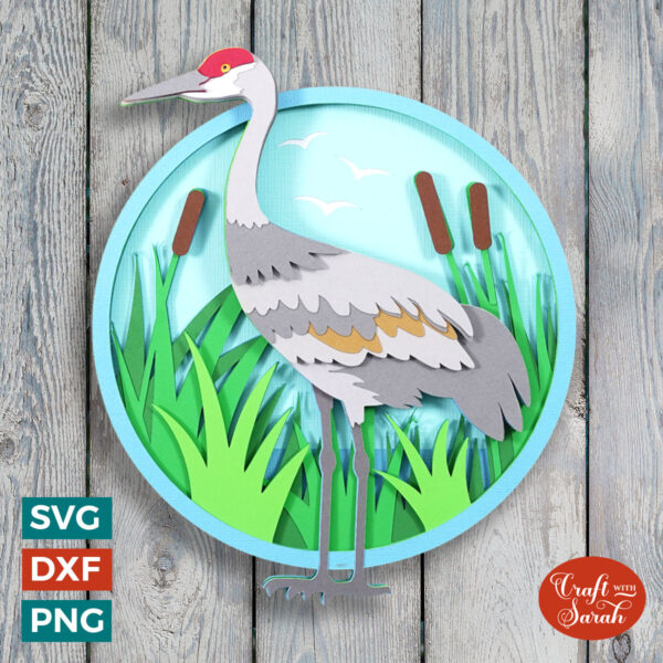 Sandhill Crane SVG