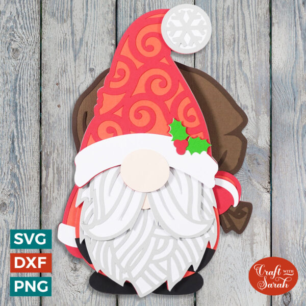 Santa Gnome SVG