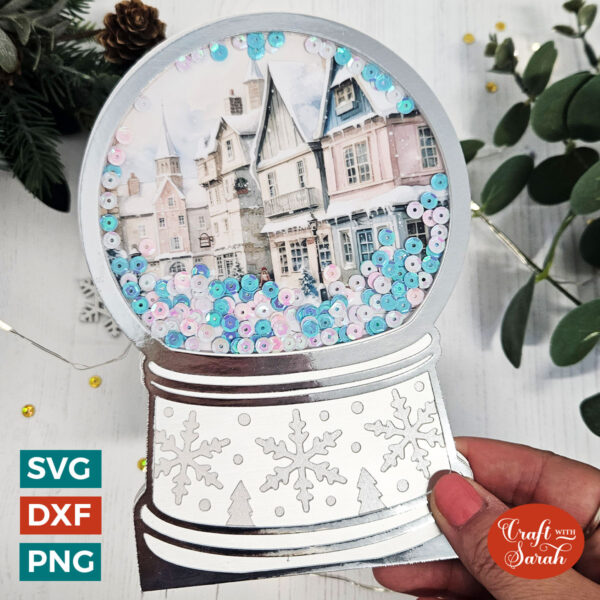 Snowglobe Card SVG