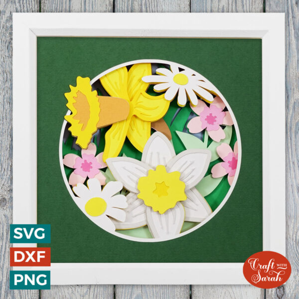 Seasonal Flowers Shadow Box - Spring