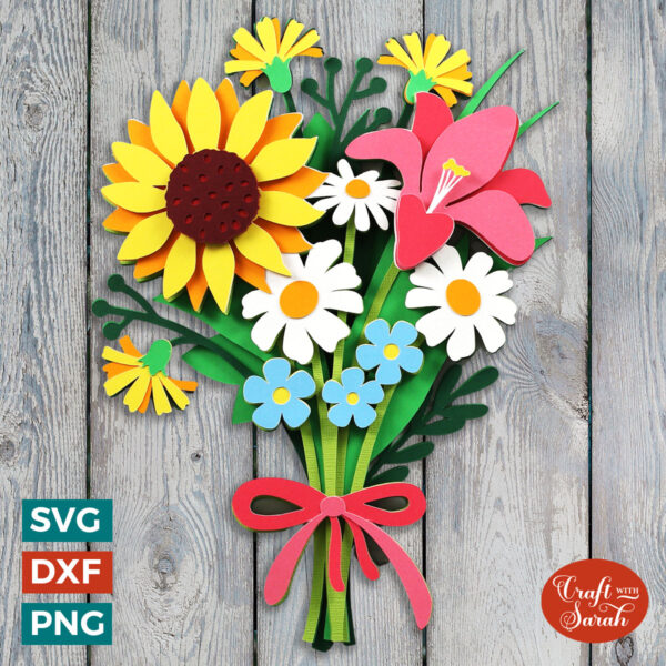 Summer Flower Bouquet SVG