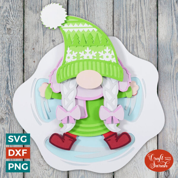 Winter Gnome SVG - Female