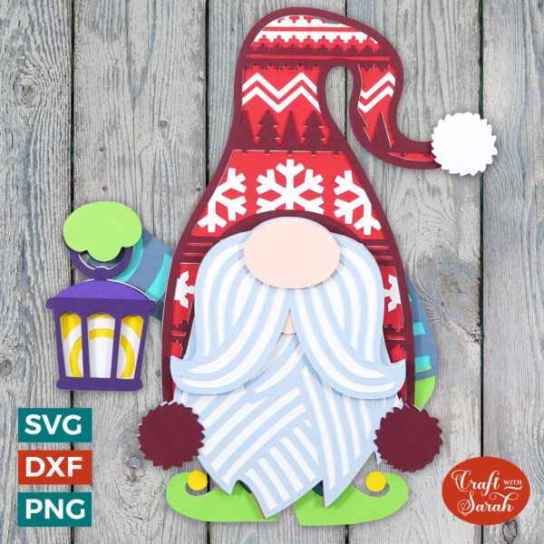 Winter Gnome SVG - Male