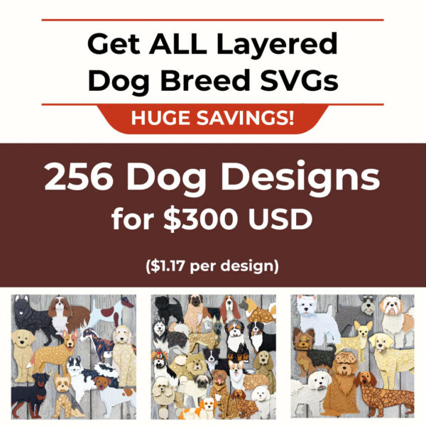 Dogs Mega Bundle (256 Designs!)