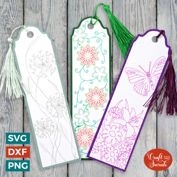 Flower Bookmarks for Drawing