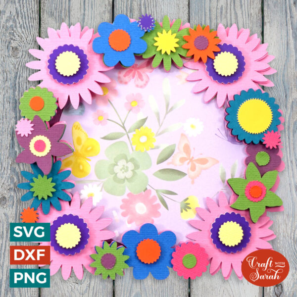 Flower Circular Card