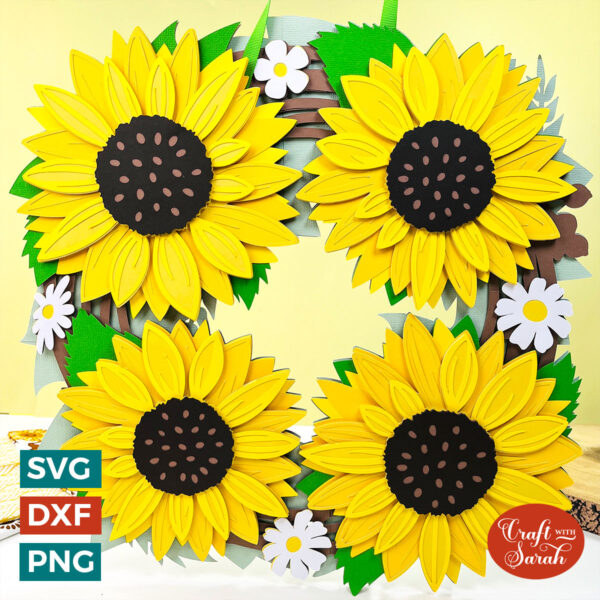 Giant Sunflower Wreath