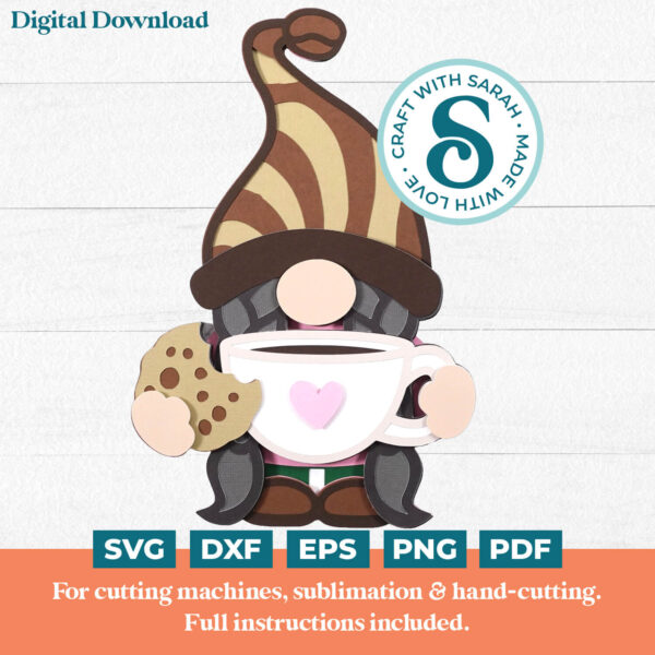 Coffee Gnome SVG - Female