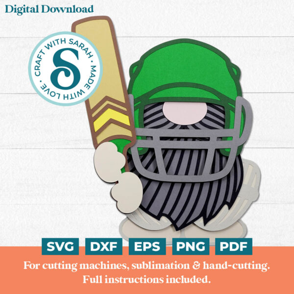 Cricket Gnome SVG - Male