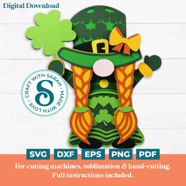 Leprechaun Gnome SVG - Female