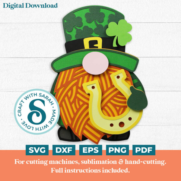 Leprechaun Gnome SVG - Male