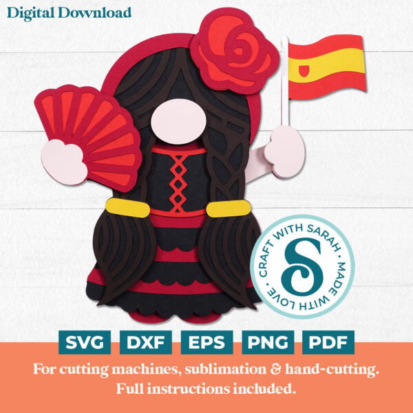 Spanish Gnome SVG - Female