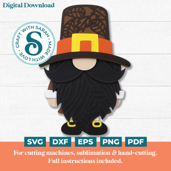 Thanksgiving Gnome SVG - Male