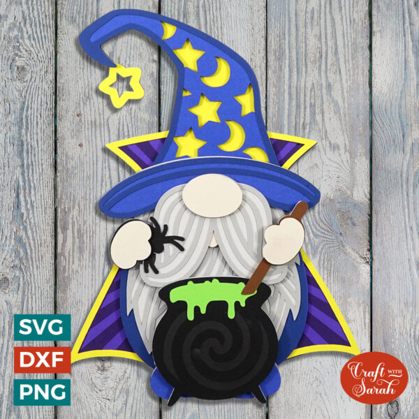 Halloween Wizard Gnome SVG