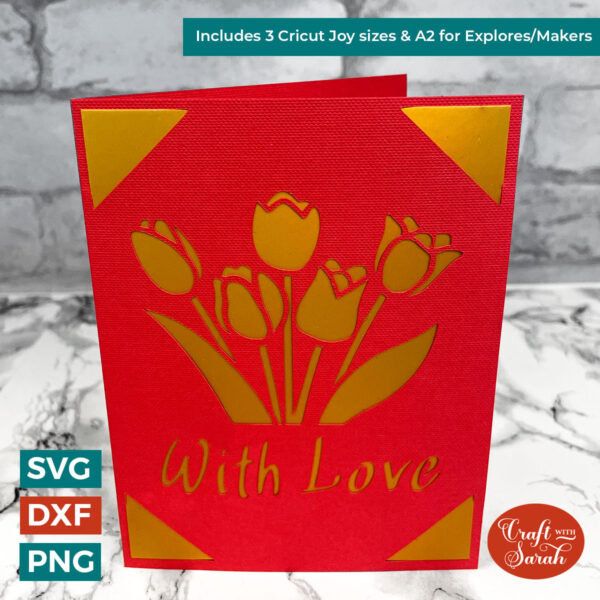 Tulips With Love Insert Card