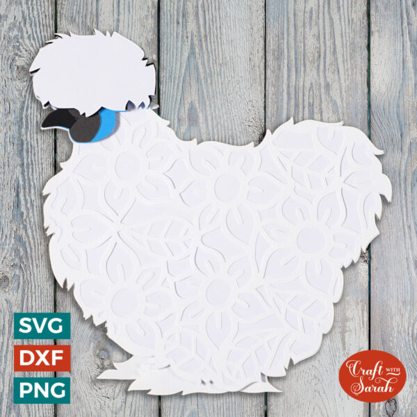 Silkie Chicken SVG