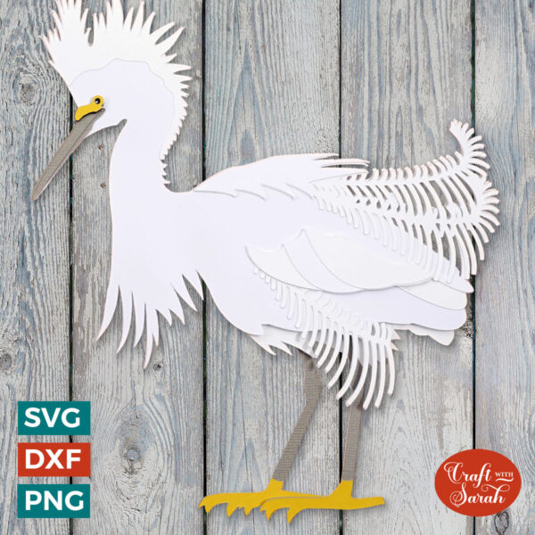 Snowy Egret SVG