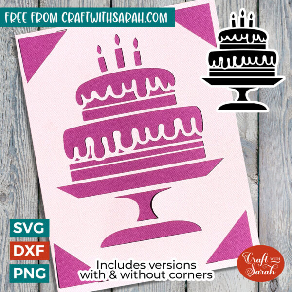 Birthday Cake Insert Card