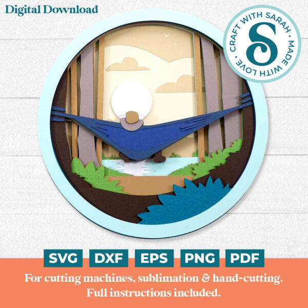 Camping Hammock SVG