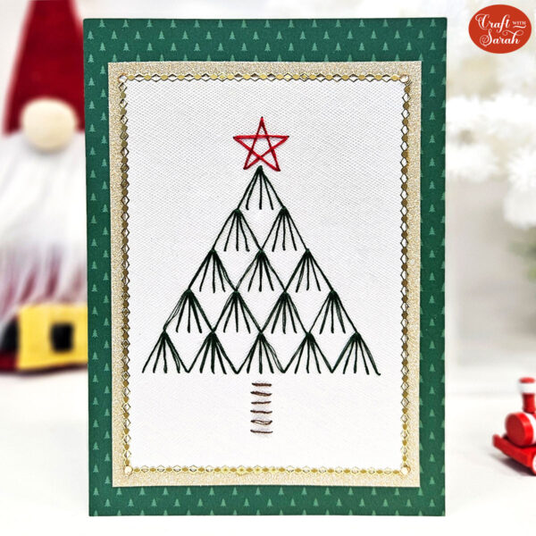 Christmas Tree Card Stitching Pattern