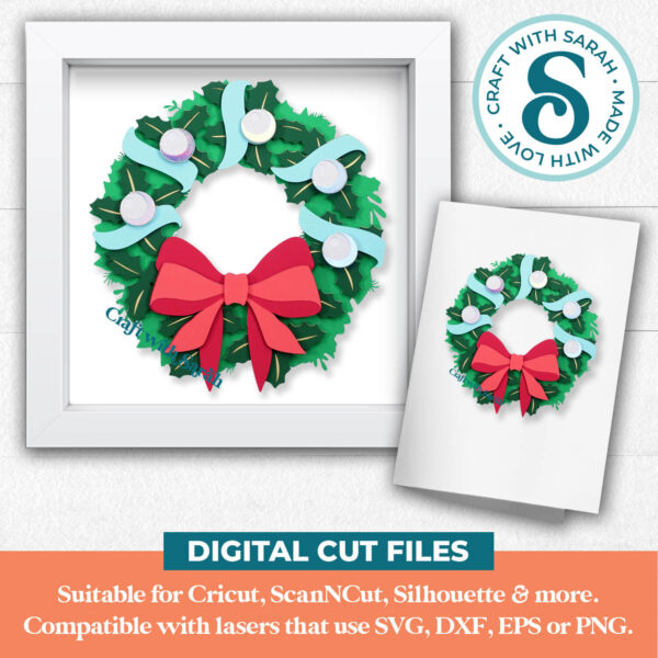 Christmas Wreath SVG - Image 2