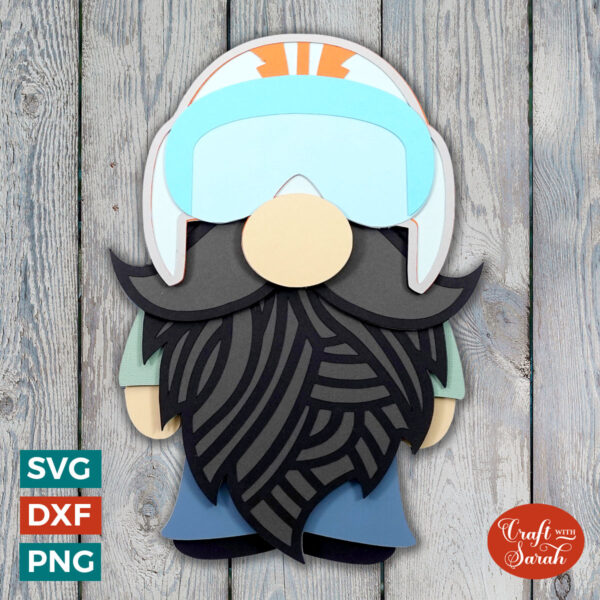 Airforce Pilot Gnome SVG - Male