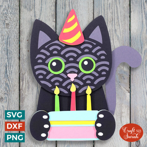 Birthday Cat SVG