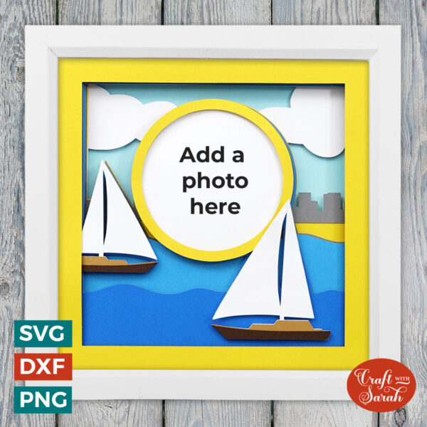 Sailing Trip Add-a-Photo Shadow Box