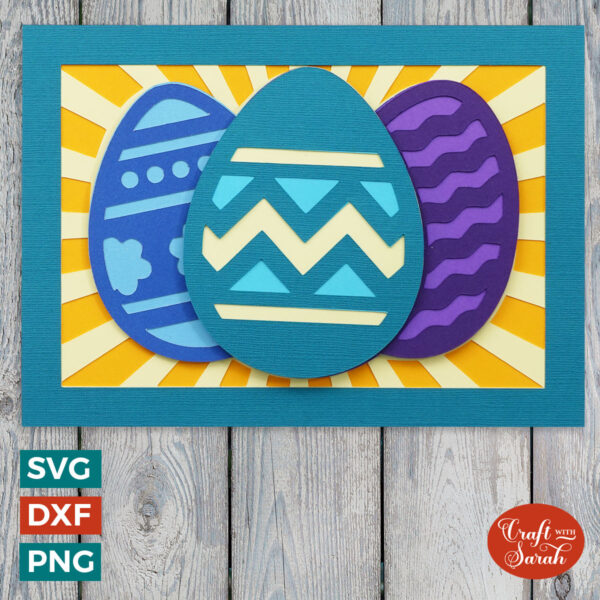 Three Easter Eggs Card